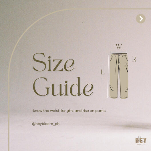 Size Guide for a Clothing Shop